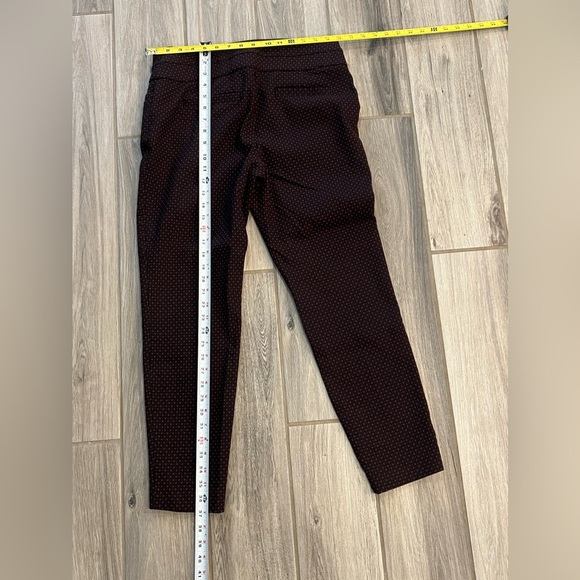 Maurices Black Ankle Pants Red Elastic Waist Size M - Picture 5 of 10